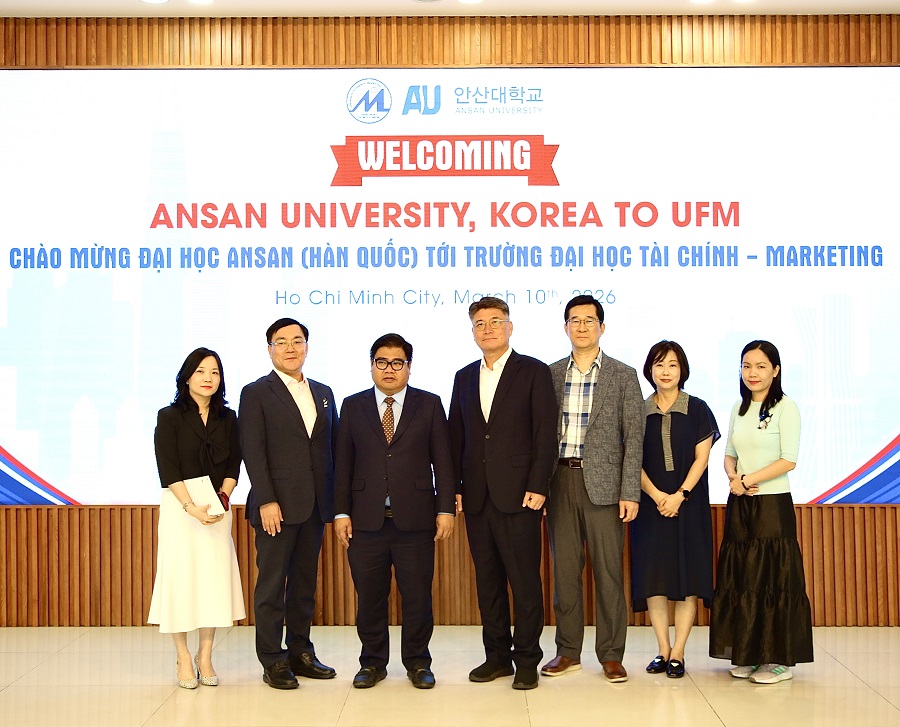 UFM ký kết Biên bản ghi nhớ hợp tác với Đại học Ansan (Hàn Quốc)